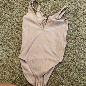 Strappy front bodysuit